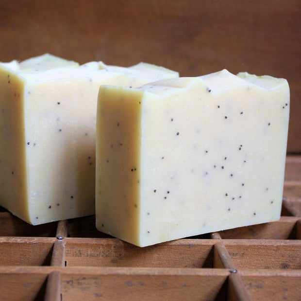 Lemon Poppy Seed Cold Process Soap